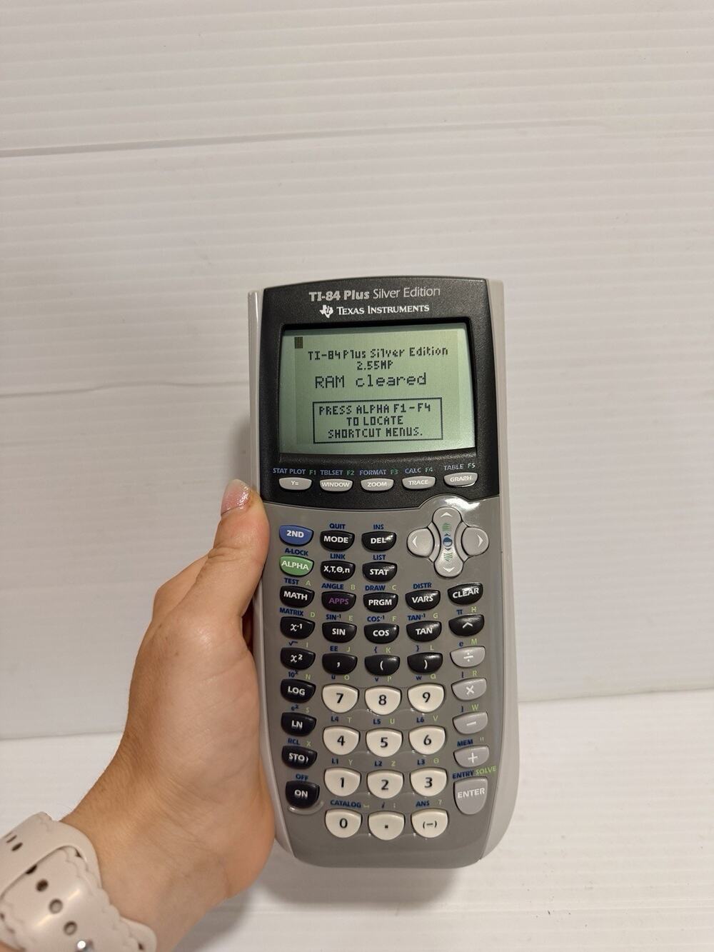 Texas Instruments TI-84 Plus Gray Silver Edition Graphing Calculator & Slipcover